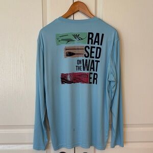 Raised on the Water Light Blue Long Sleeve Tee